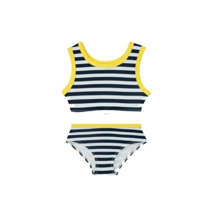 Lanyoknak valo furdoruha, csikos mintas, 2 db, Navy Blue-Yellow, Fekete/Sárga