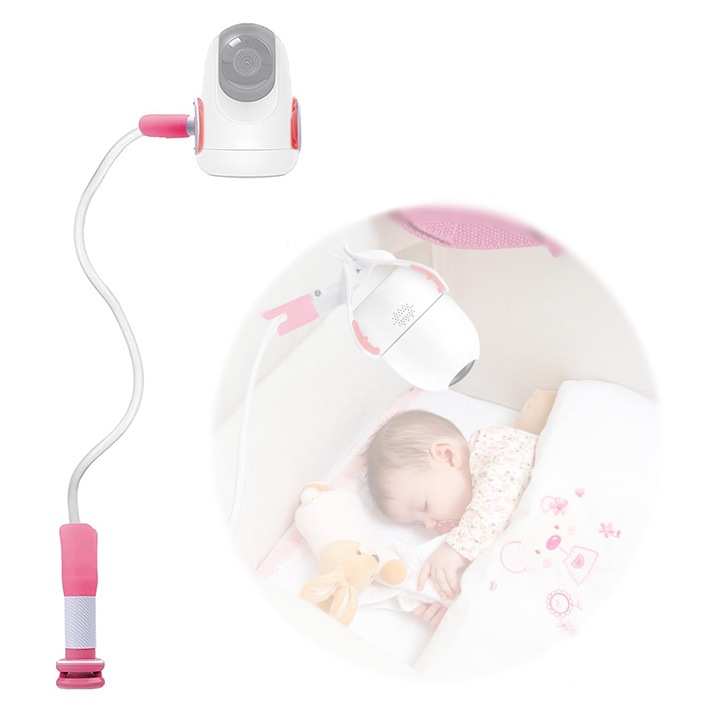 Hajlékony támasztó bébiőrhöz vagy cumisüveghez, bármilyen modellel kompatibilis, állítható, többféle pozicionálással, 105 cm