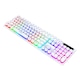 Tastatura mecanica de gaming, NAXSIR, Rezistent la Apa, 7 Culori, design Ergonomic, Alb