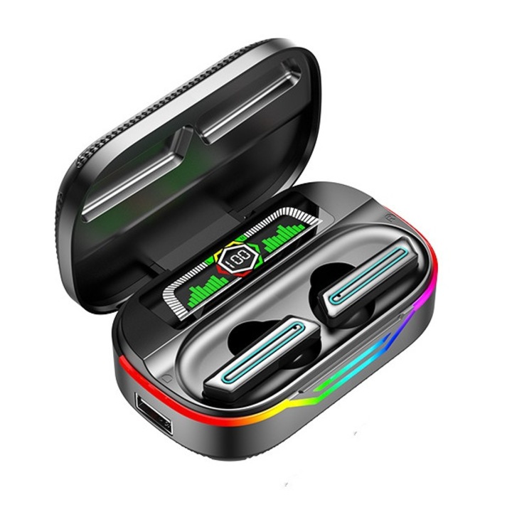 NE-DX-10 TWS безжични слушалки за поставяне в ушите, спортни игри, цветни светлини, дълъг живот на батерията, Bluetooth 5.3