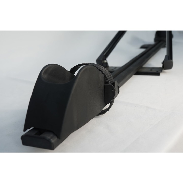 Suport pentru bicicleta cu prindere pe bare transversale, argintiu