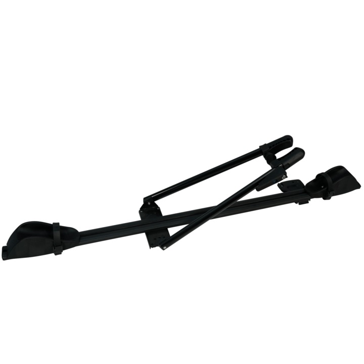 Suport pentru bicicleta cu prindere pe bare transversale, argintiu