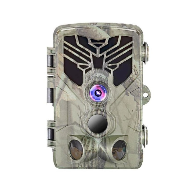 Camera de supraveghere exterior SUNTEK HC-810A, 20MP, 1080P, 44 LED IR, camuflaj, 17x13x11cm