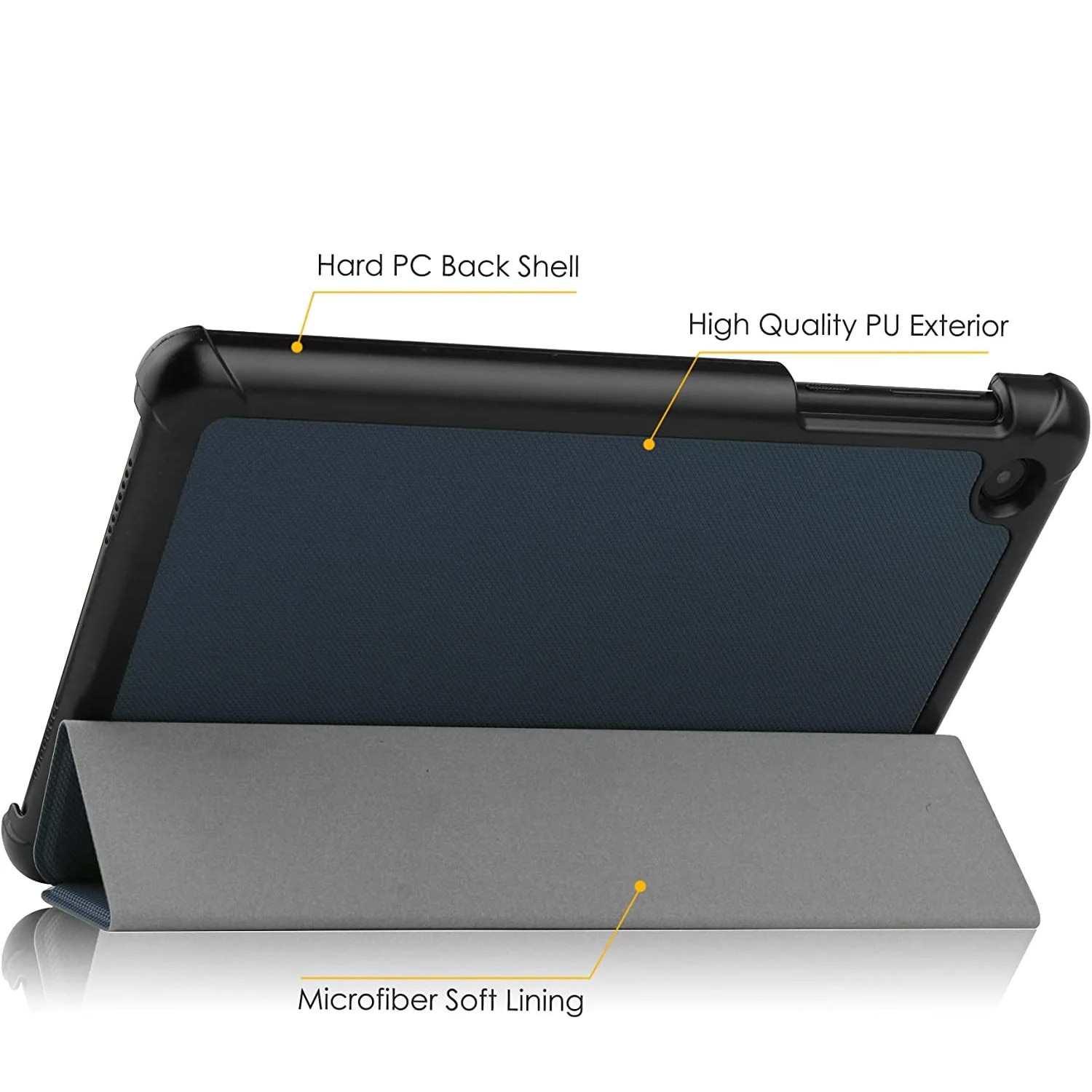 Husă tableta Sigloo Slim Smart Cover Trifold Albastru Închis 11"