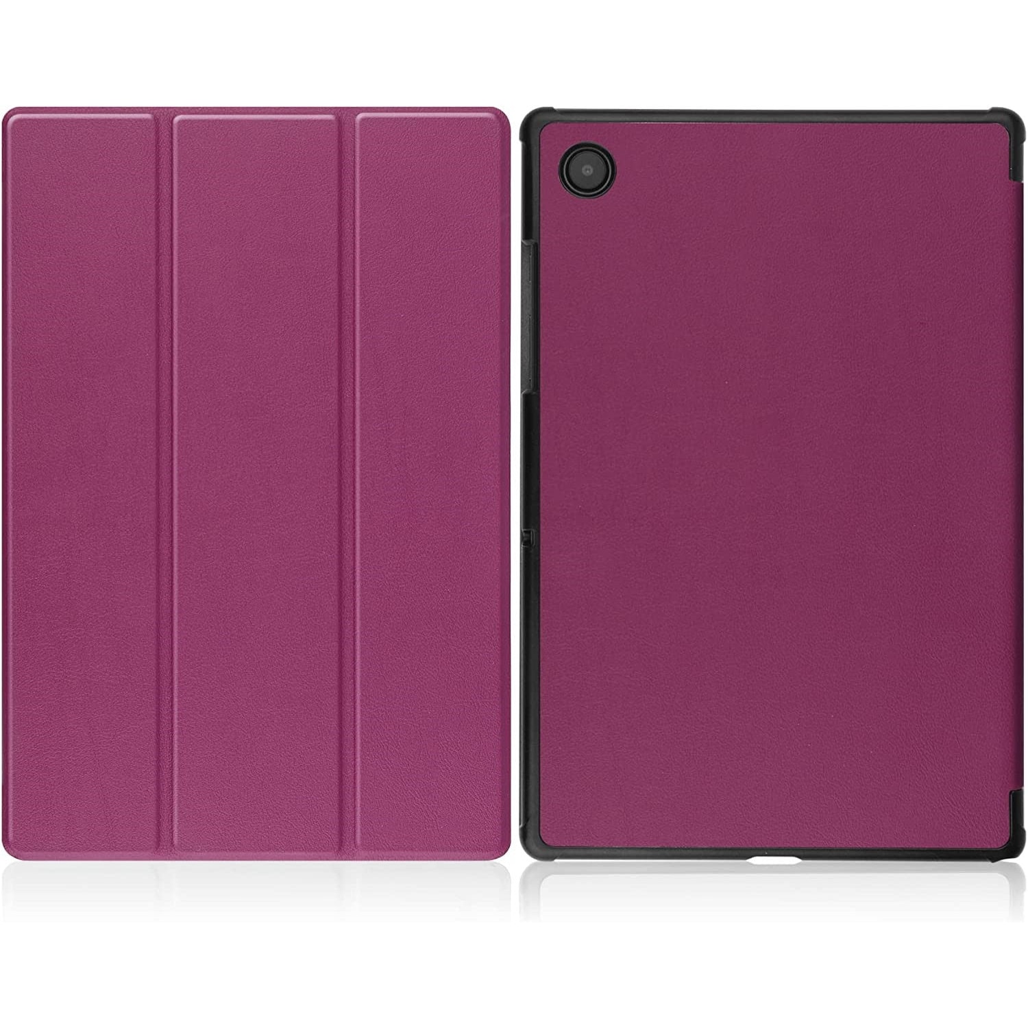 Husa Slim pentru Samsung Galaxy Tab S10 Ultra, S9 Ultra, S8 Ultra, 14.6 inch, Smart Cover, Trifold, model Purple, Sigloo