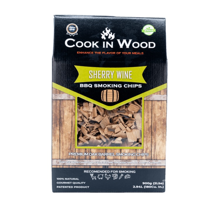 Aschii pentru afumare Mercaton, Lemn Stejar Infuzat, Aroma Sherry Wine, 900g