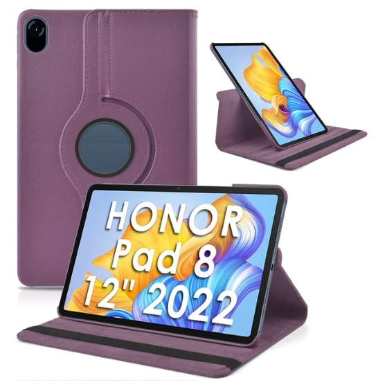 Husa de protectie pentru Tableta, Compatibila cu Honor Pad 8 (12 Inch), tip Stand, cu Suport rotativ 360°, Smart Design, GOZOPO, Mov