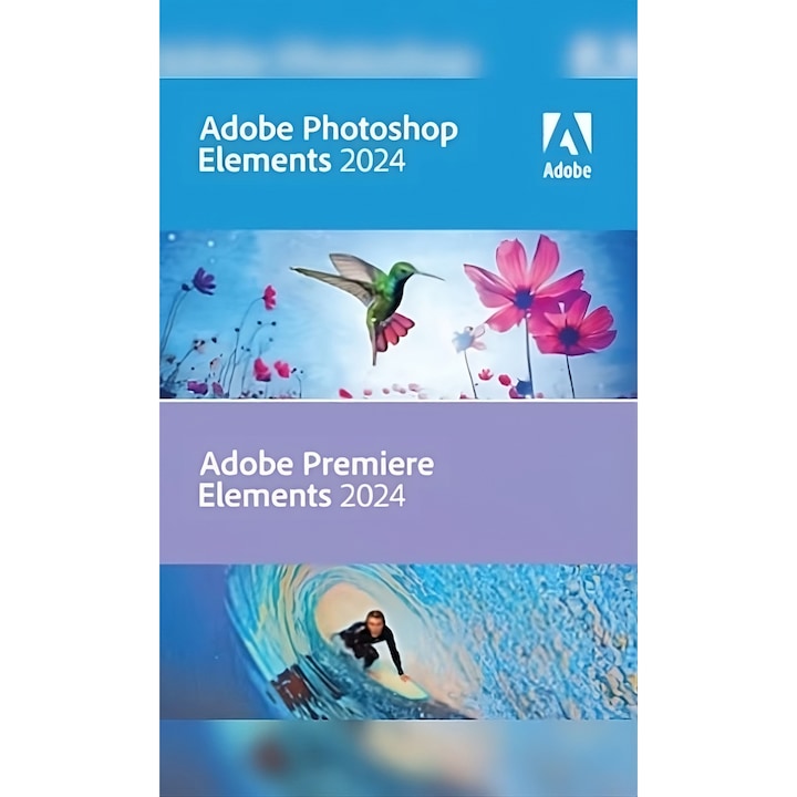 Adobe Photoshop + Adobe Premiere Elements 2024 WIN/MAC Licenta permanenta