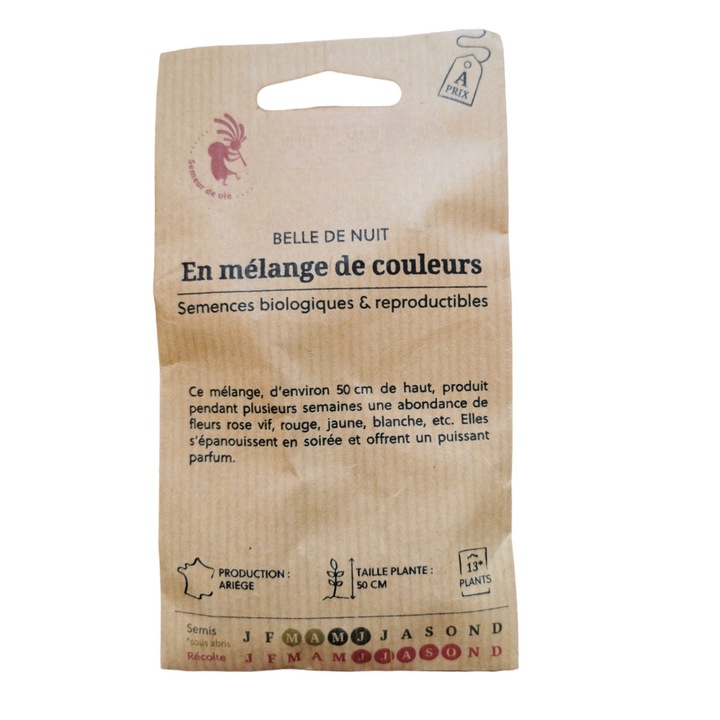 Seminte Bio - traditionale Frumoasa Noptii, amestec de culori