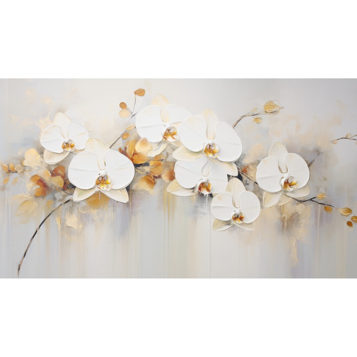 Tablou Canvas living, dormitor, Flori, Orhidee, 90 x 50 cm