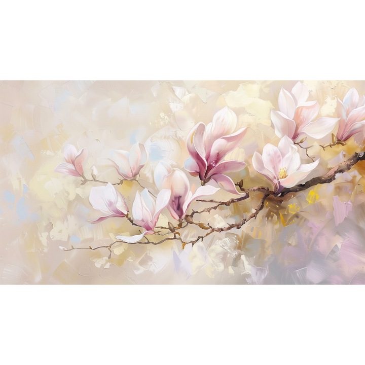 Tablou Canvas Magnolie inflorita, flori, 90 x 50 cm