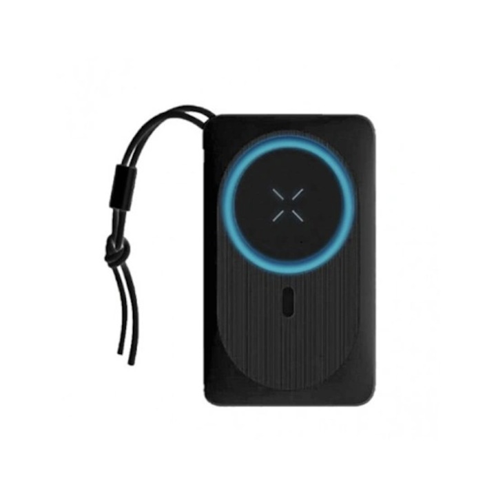 Baterie Externa Wireless Veger VP1151 / W1151, 10000mAh, 22.5W, QC + PD + FQI, 1 x QI - 1 x USB-A - 1 x USB-C, Neagra