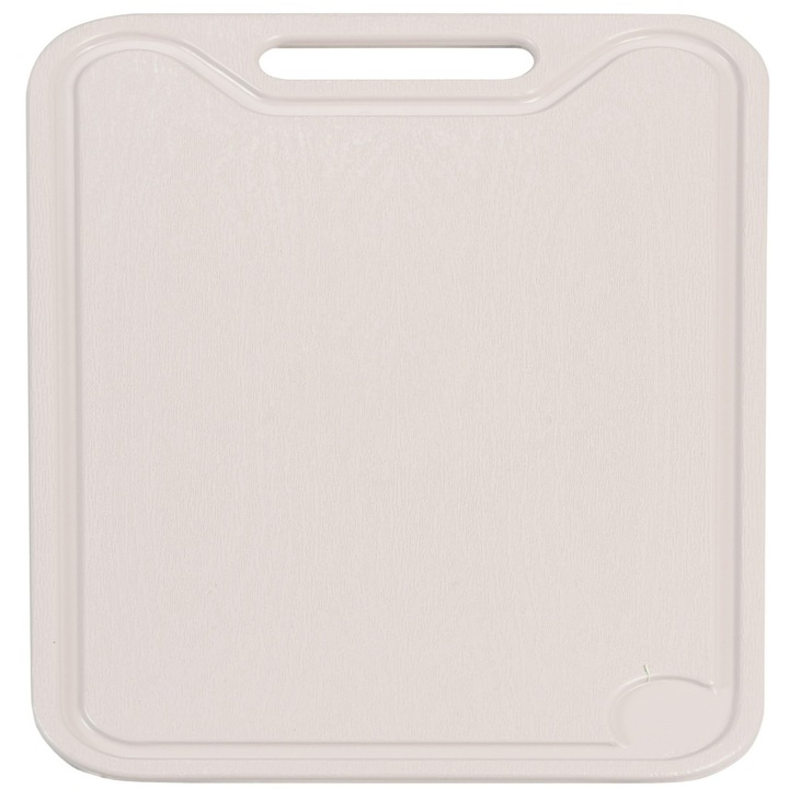 Tocator din plastic Shopiens®, 31 x 19.5 cm, cu sant, bej