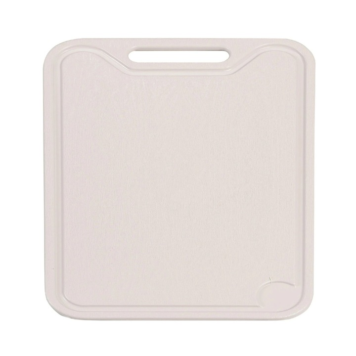 Tocator din plastic Shopiens®, 25.5 x 17 cm, cu sant, bej