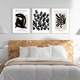 Set 3 tablouri, tema Matisse Black, A3, 30cm x 42cm, fara rama, print pe hartie foto premium, 250 g/m2