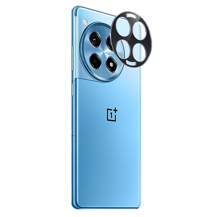 Folie de protectie tempered glass camera pentru OnePlus 12R Techsuit black