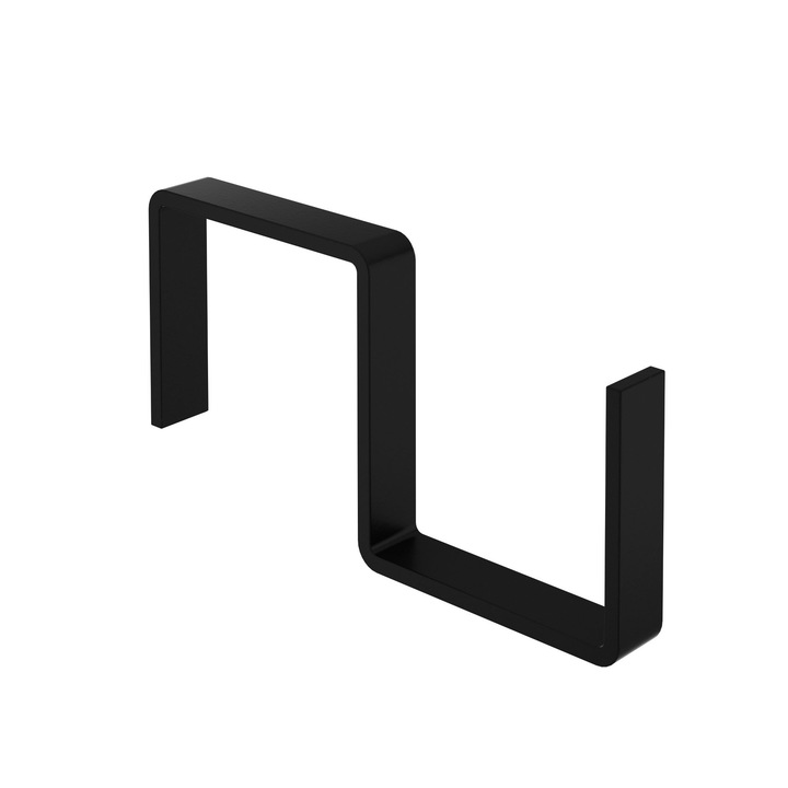 4 db-os horogkészlet Shopiens® konyhai eszközökhöz, fémből, 3,58 x 1,9 x 0,4 cm, fekete