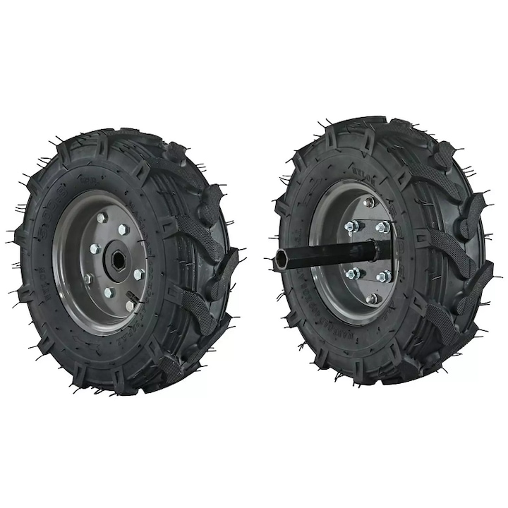 Set roti din cauciuc OMAC, 5.00 x 8, diametru 23 mm, profil agricol