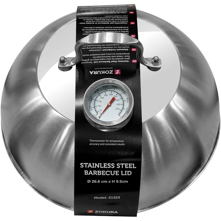 Capac cu termometru Zokura, 26.6cm