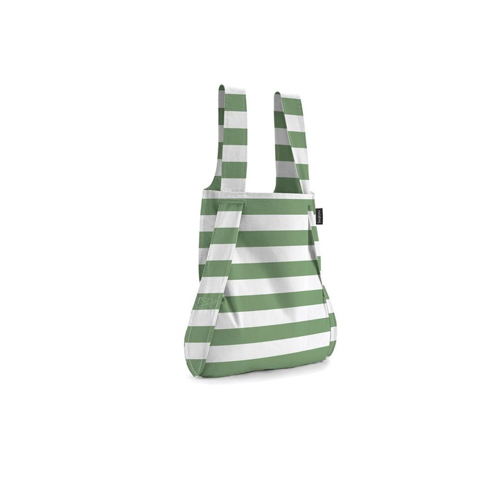 Sacosa-rucsac, Notabag, Olive Stripes, 15kg, 45x65 cm