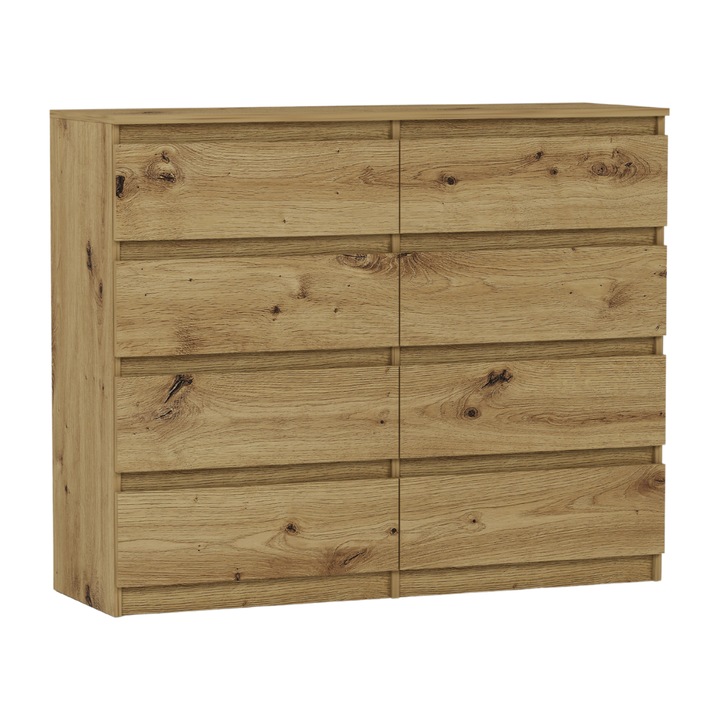 Comoda moderna, PVC, R-120-S8 ARTISAN, 98x40x120