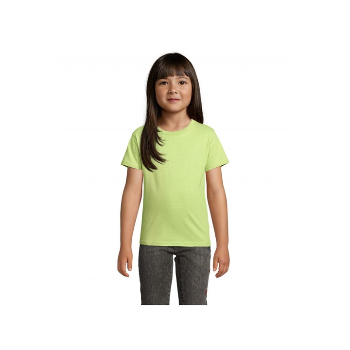 Gyermek póló, kereknyakú jersey, Sol's Crusader Kids - So03580, Apple