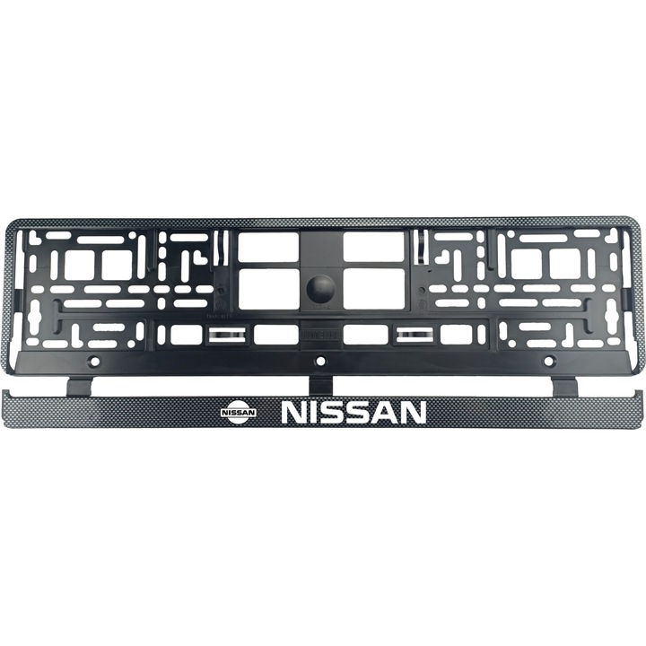 Комплект 2 карбонови поставки за регистрационни номера, За Nissan