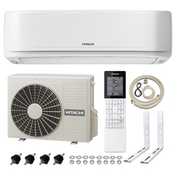 Pachet aer conditionat Hitachi AirHome 600 - RAK-VJ25PHAE/RAC-VJ25PHAE - 9000btu- Inverter, WIFI inclus + kit complet de montaj EastShop Pachet aer conditionat Hitachi AirHome 600 - RAK-VJ25PHAE/RAC-VJ25PHAE - 9000btu- Inverter, WIFI inclus + kit complet de montaj EastShop
