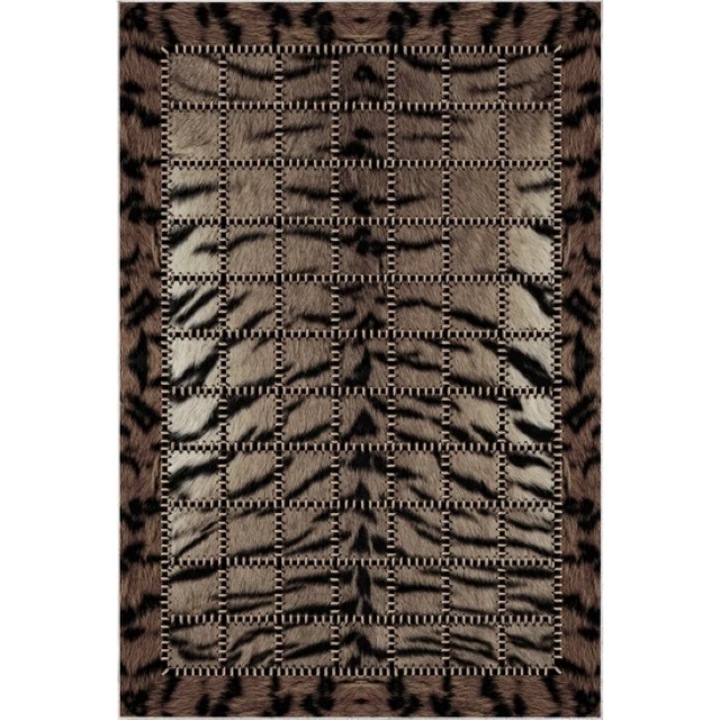 Covor Antiderapant, Polipropilena, Imprimeu Animal Print M1, Multicolor, 180x280cm