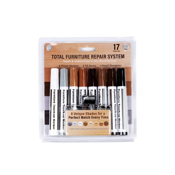 PrzydaSie.pl, Комплект от 8 маркера за ремонт на дърво, Multicolor