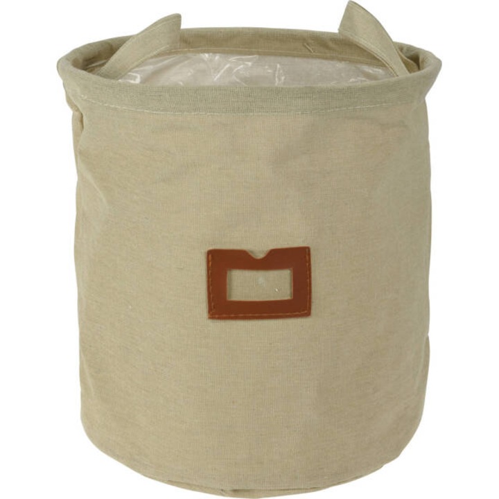 Cos din material cu fereastra si manere, Ø 24 cm