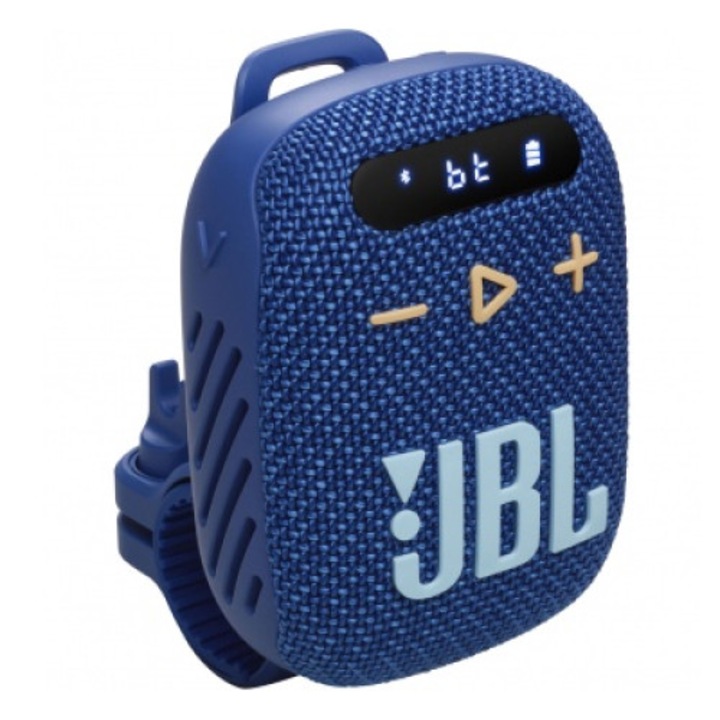 Портативен Bluetooth високоговорител JBL Wind 3, 5 W, водоустойчив, син