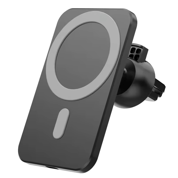 MagSafe vezeték nélküli iPhone autós töltő, univerzális, fekete