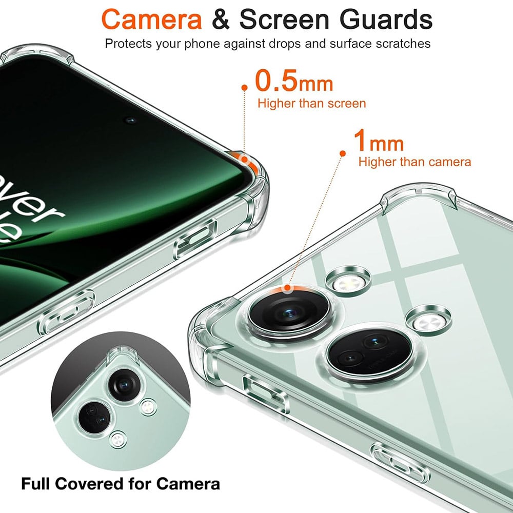 Husa pentru OnePlus NordA 3 - Techsuit Shockproof Clear Silicone - Clear
