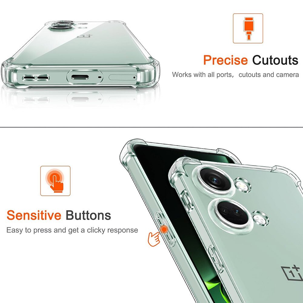 Husa pentru OnePlus NordA 3 - Techsuit Shockproof Clear Silicone - Clear