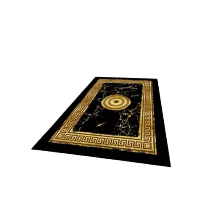 Килим против плъзгане, полипропилен, гръцки печат M1, многоцветен, 80x150 см