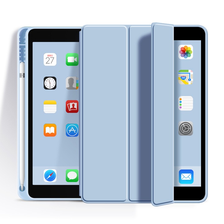 Калъф за iPad 10, REDKID, Съвместим с Apple iPad 10.9" 2022, С държач за писалка, Hебесноси
