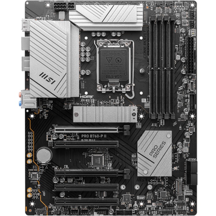 Дънна платка MSI PRO B760-P II, Socket LGA1700, DDR5, ATX