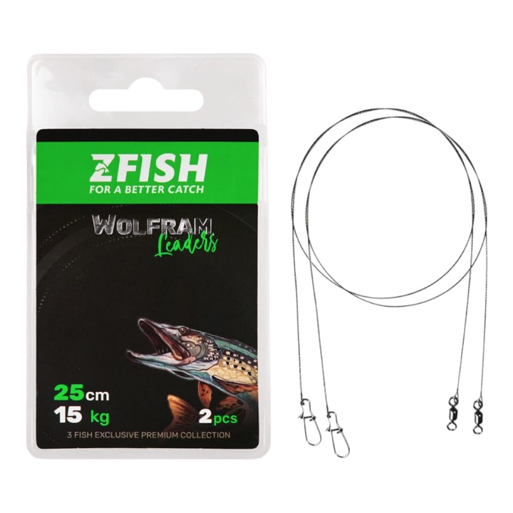 Struna FishOn Rope Wolfram Leader - 2 pcs Lungime 20cm Rezistenta 12kg