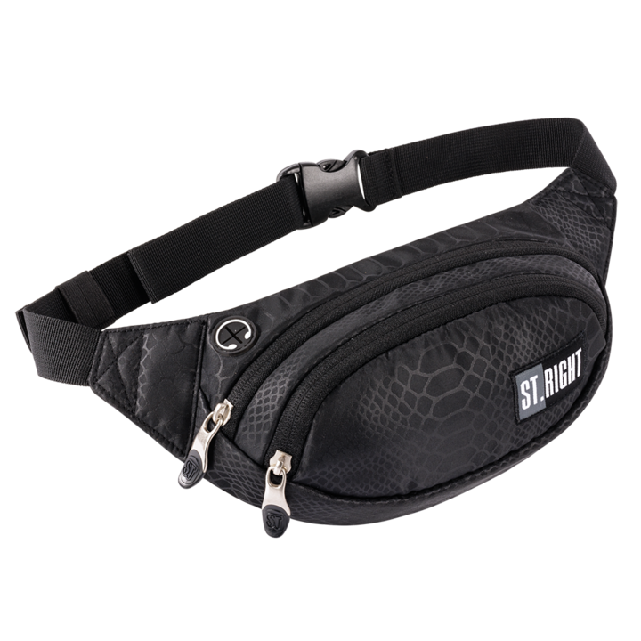 Brau kézitáska, St.Right, 2 rekesszel, vízálló, Shiny Snake WB02 Collection, 30x14,5x7cm