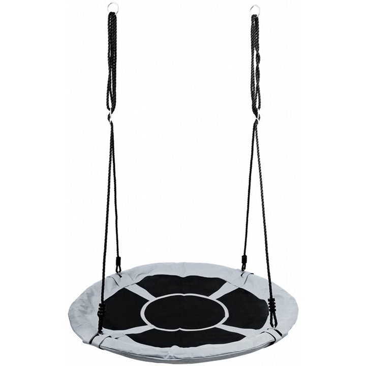 Leagan pentru copii profesional idealStore Stork's Nest, tip Cuib, Sarcina maxima 150 Kg, Diametru 95 cm, Cadru Otel, Grey