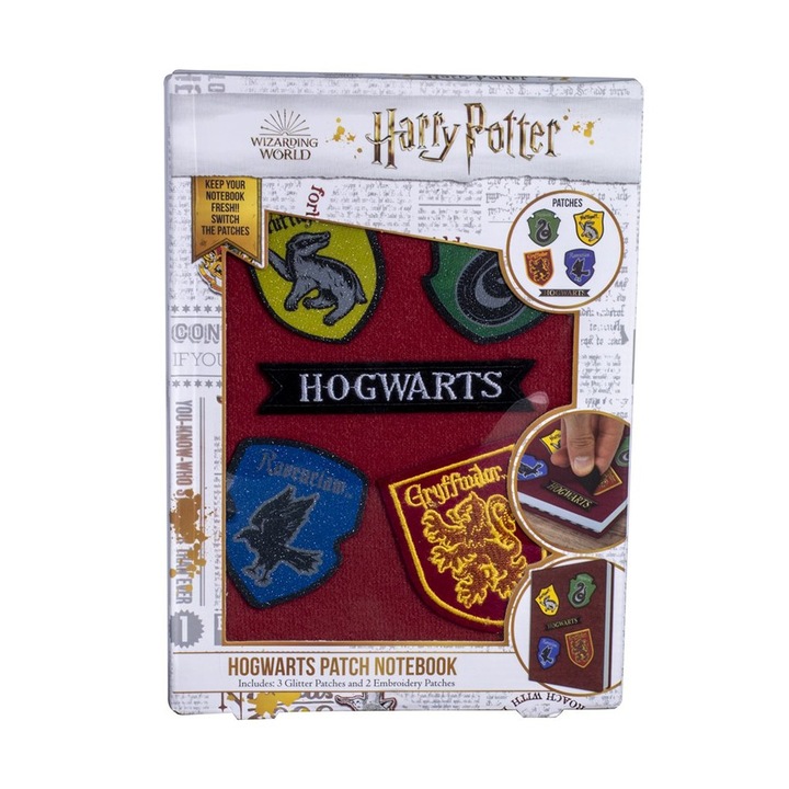 Caiet Blue Sky Studios, Harry Potter, cu velcro, A5