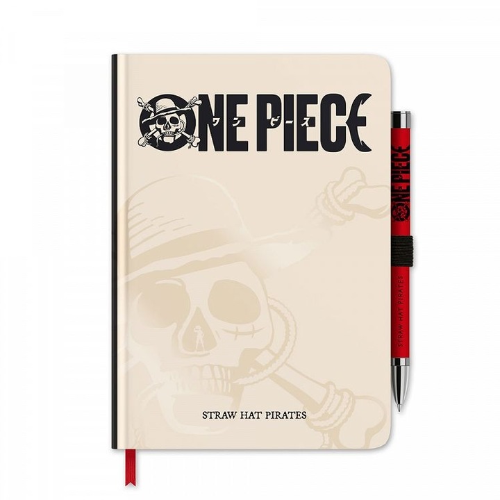 Agenda A5 ONE PIECE NETFLIX, Grupo Erik, cu stilou, 192 pagini