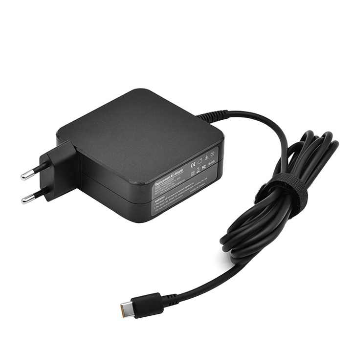 Incarcator laptop universal 65W, Ville Pres Secs, USB-C, protectie multipla, incarcare rapida