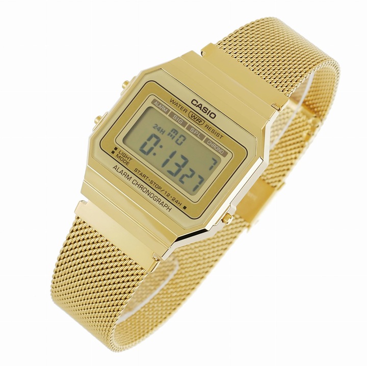 Часовник Casio A700WMG-9A, водоустойчив, LED осветление, 34x38 мм