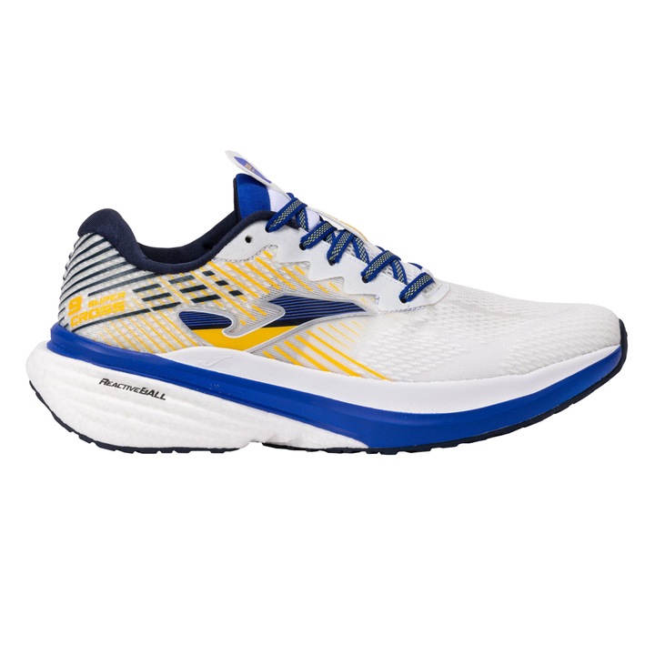 Pantofi sport barbati Super Cross RCROS2402, Joma, Alb-Galben-Albastru, Alb