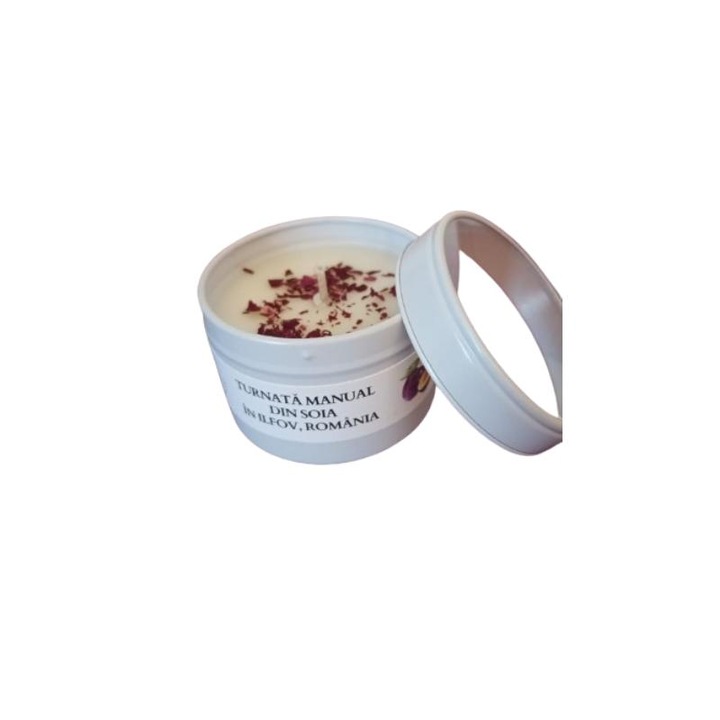 Természetes illatú gyertya szójaviaszból, szilva és szeder ízzel, 100 g