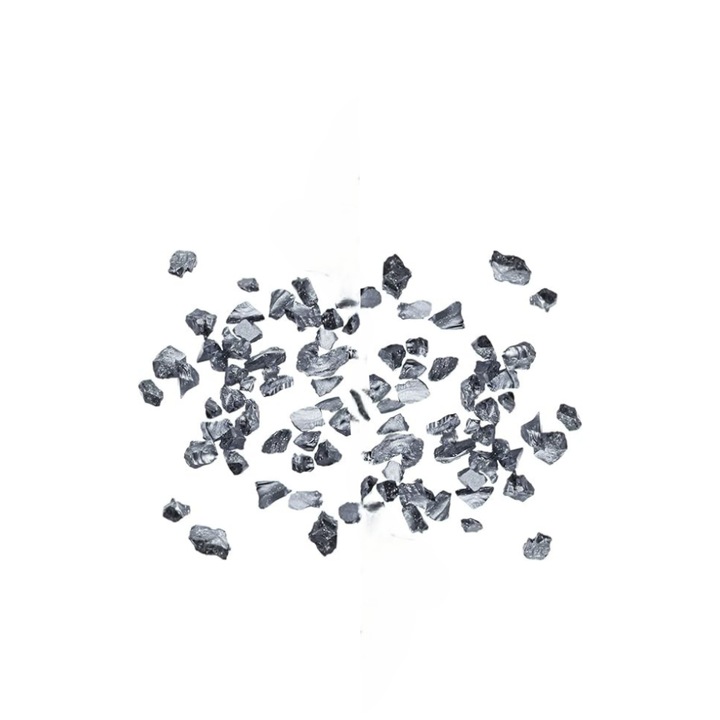 Sclipici metalic neregulat din bucati de sticla sfaramate, 2-4mm, 20g, pentru creatii, bijuterii DIY, umplutura pentru vaze, decoratiuni, Negru