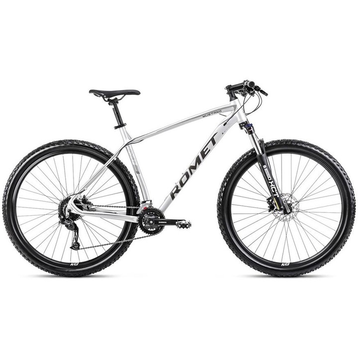 Велосипед MTB Romet Mustang M3 29", Размер L, Сребрист/Сив