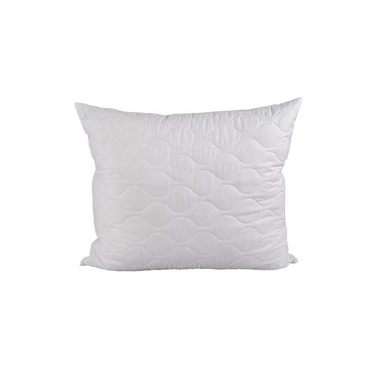 Perna ortopedica antialergica AMW, 60x60cm, alb, fermitate medie